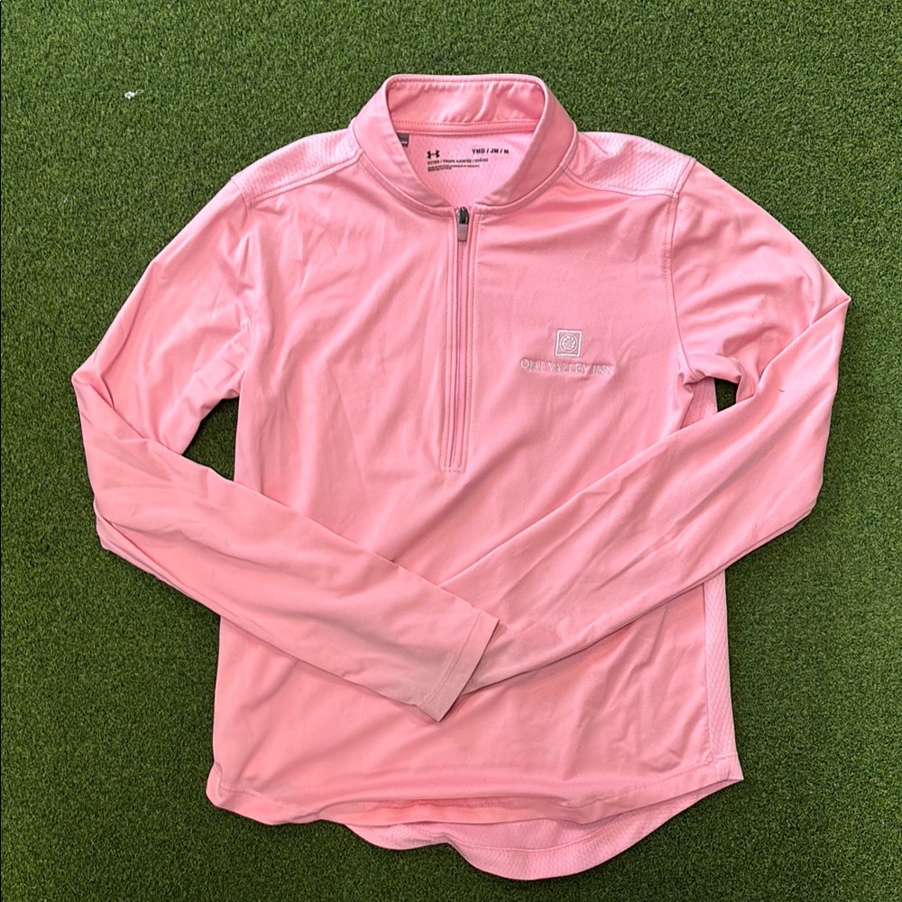 Girls Under Armor Ojai Valley Inn golf quarter zip pristine condition